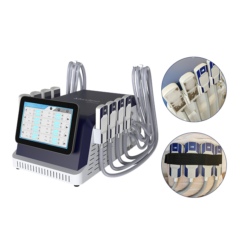 Cryo handles with temperature display CRYO+EMS Remove Fat Machine