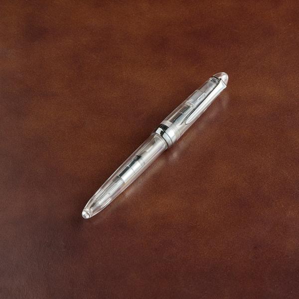 Wholesale Fountain Pens-Bradle Transparent Plastic Fountain Pen