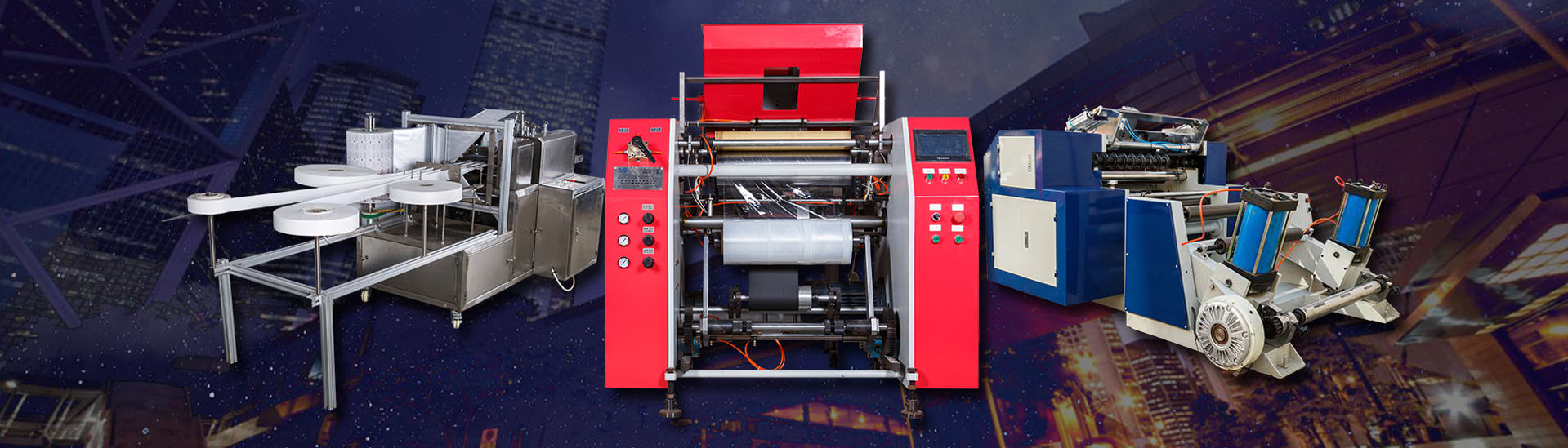 Cling film rewinder, Cling film rewinding machine
