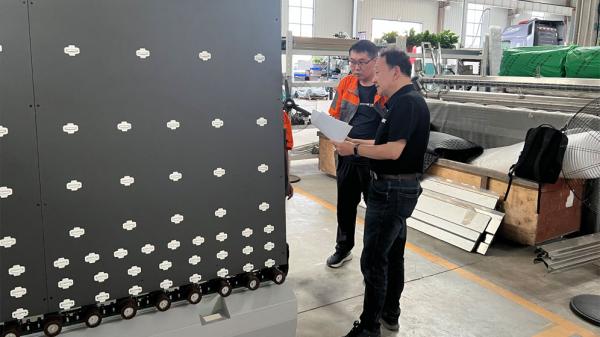 Lisec customized vertical glass washing machine delivery