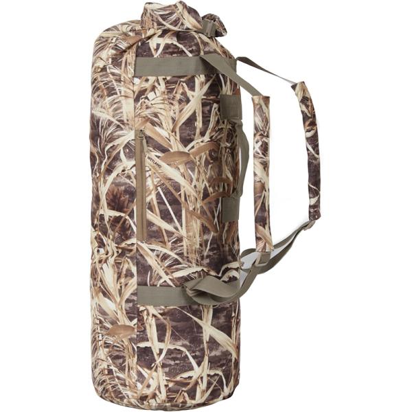 USCAMOTEK Duck Blind Duffel Bag for Hunting Gear - Water Resistant Top Load Camo Duffle Backpack- Camouflage Scent lock pack