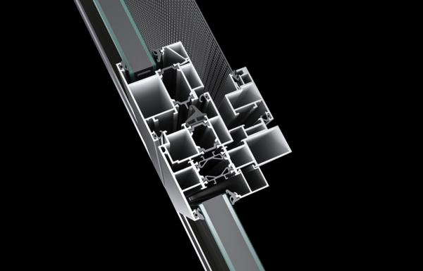 Aluminium window door