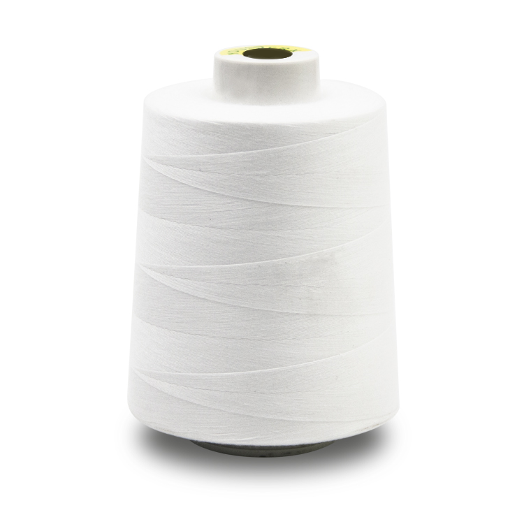 100% Polyester Material and Polyester Ring Spun Yarn 40s2 Raw White