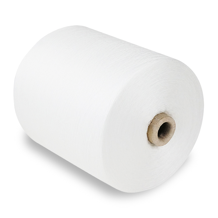 1.25kg/cone recycled spun polyester plastic bobbin yarn 1.25kg/cone recycled spun polyester plastic bobbin yarn