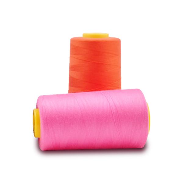 100% polyester 40s/2  dyed spun yarn