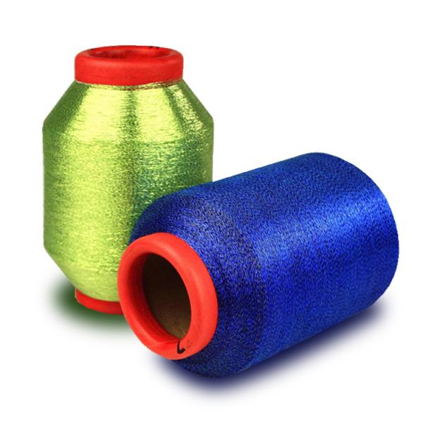 China manufacturer high tenacity polyester cotton pure silver yarn