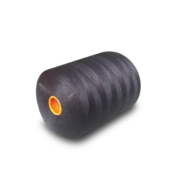 dope dyed spun polyester yarn