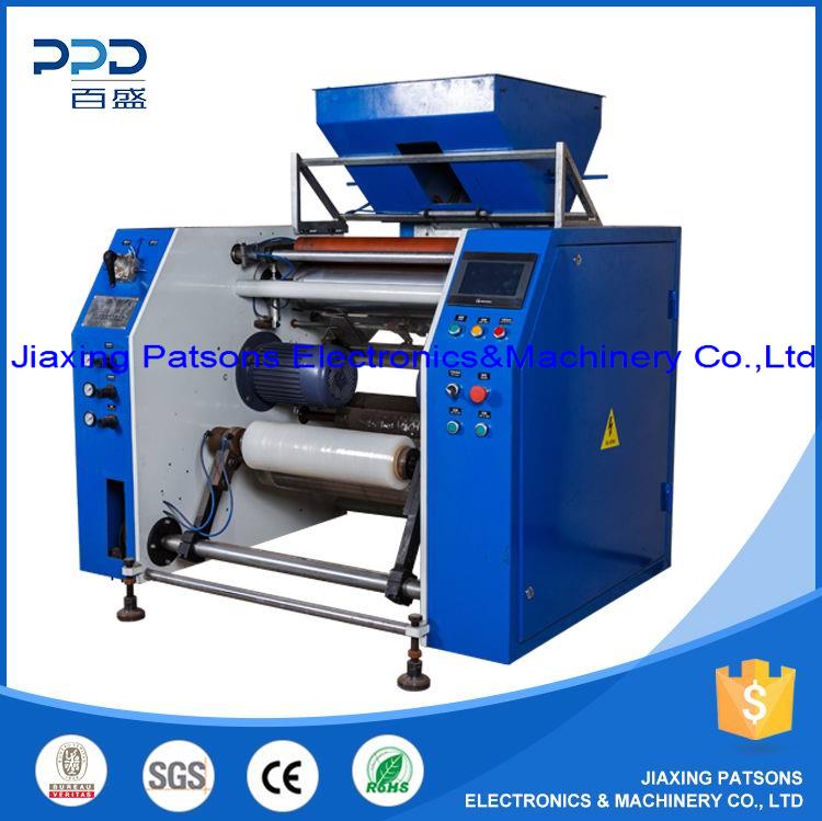 Fully auto edge folded pre-stretch film rewinding machine, PPD-PARW600