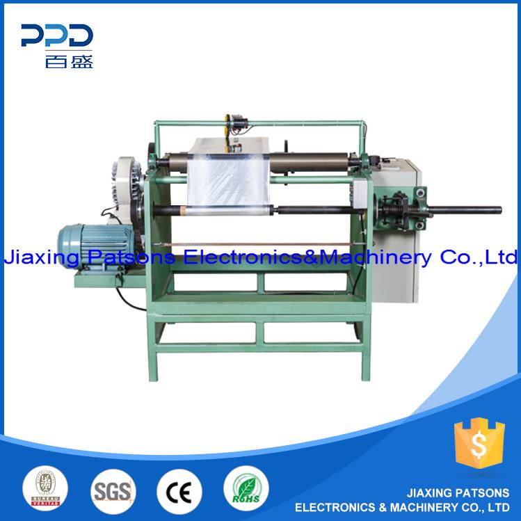 Manual single shaft aluminium foil rewinder, PPD-MAFR450