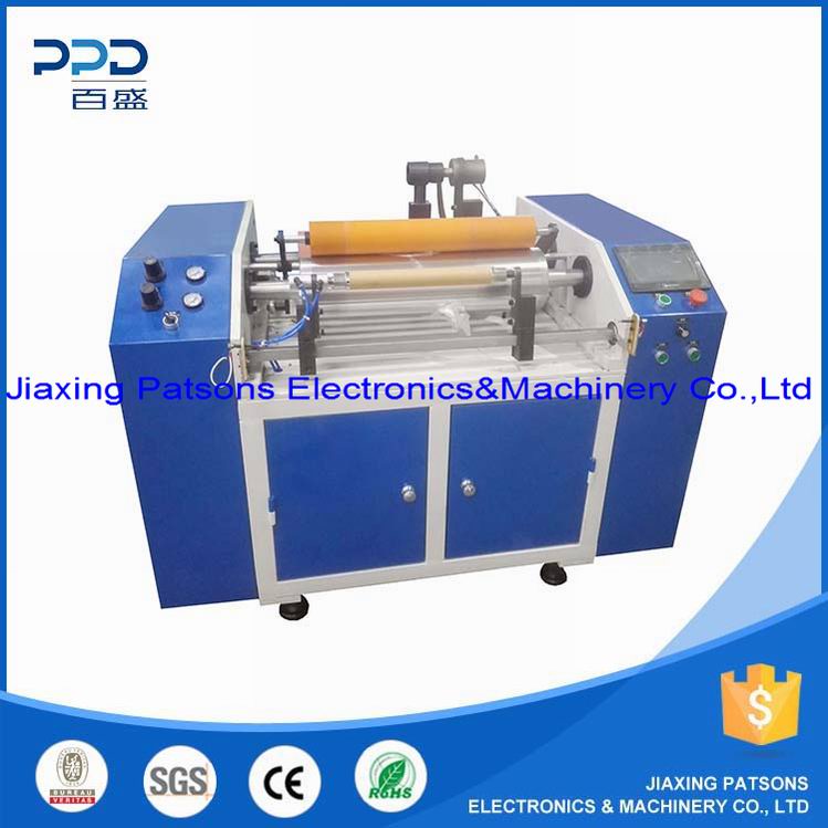 Semi automatic cling film roll rewinding machine, PPD-CFR500