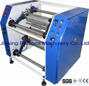 Stretch film slitting rewinding machine