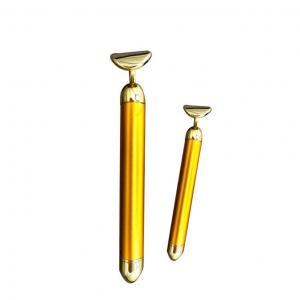 Mini Electric Slimming Face 24K Gold Vibrating Facial Beauty Massager Tools