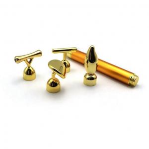 Wholesale 4 in 1 24K golden vibrating energy beauty bar stick massager 